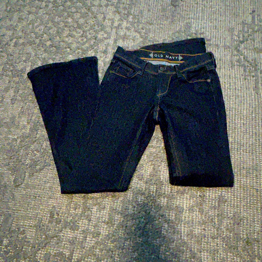 Old Navy Women's Dark Blue Flare Jeans